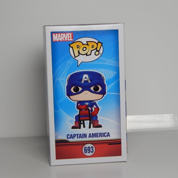 NIB Funko Pop! Spiderman Homecoming Captain America #693 - Picture 2 of 6